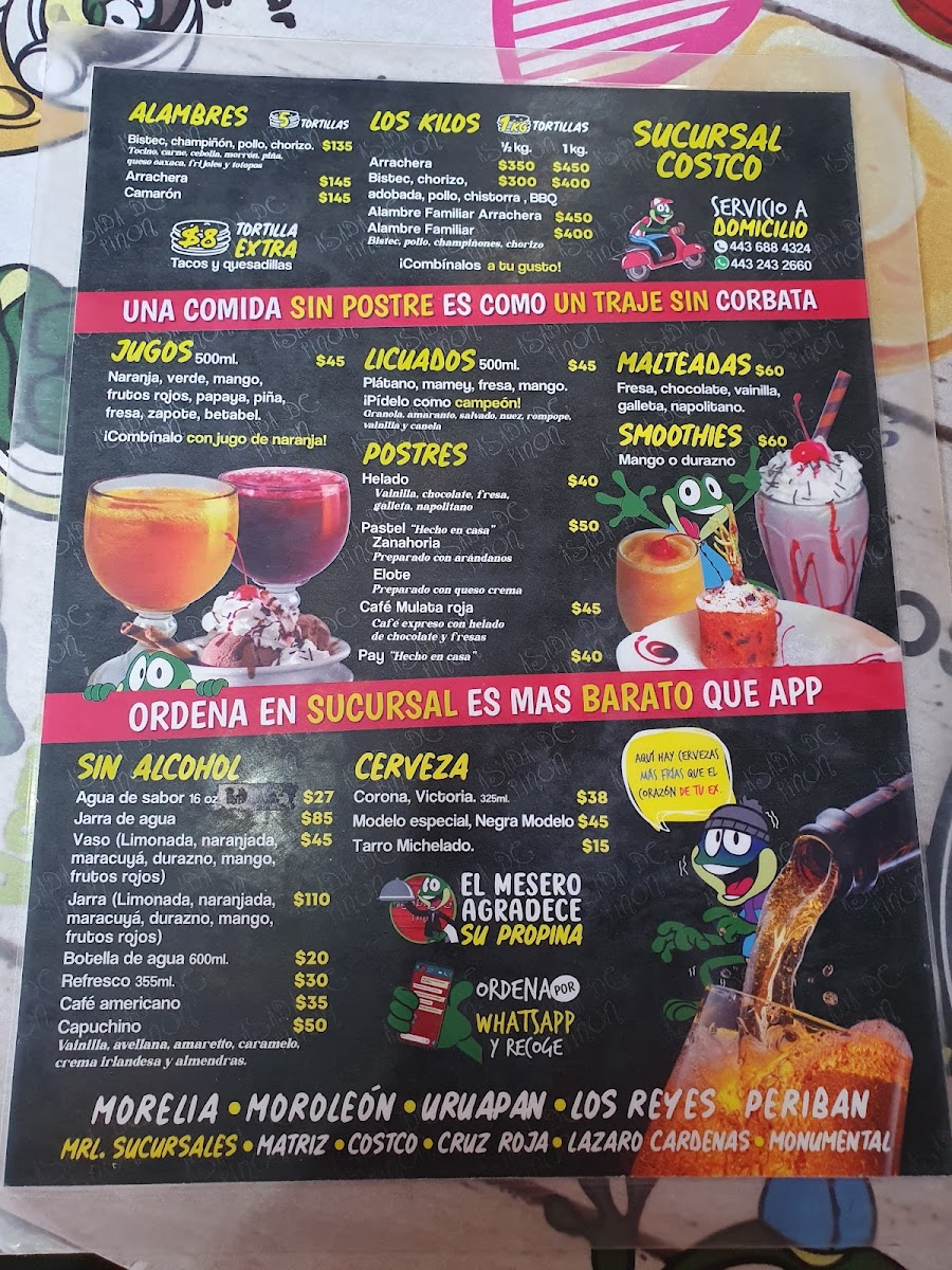 Asada de Piñon Periferico Menu - Image 5